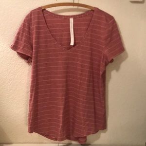 Lululemon Striped V-Neck